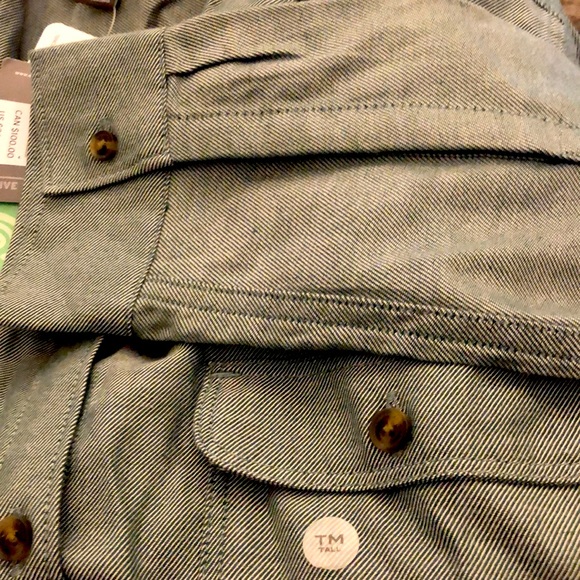 Women’s Eddie Bauer Flannel long sleeve Shirt Green Size M - Picture 2 of 2